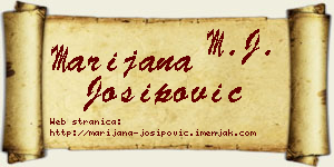 Marijana Josipović vizit kartica